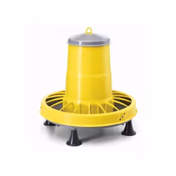 Mangeoire Plastique 85kg Avec Pieds Et Débit Réglable
