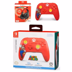 Casque Nintendo Switch - Nintendo - Rouge - Filaire - Micro rabattable - Jack 35mm