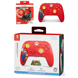 Casque Nintendo Switch - Nintendo - Rouge - Filaire - Micro rabattable - Jack 35mm
