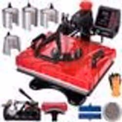 VEVOR 12x15 Presse à Chaud 10 en 1 Machine de Sublimation de Transfert 38*30cm rouge