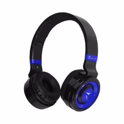 Techmade TM-046-BL, Avec fil &sans fil, Musique, 20 - 20000 Hz, Casque, Noir, Bleu