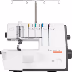 Machine à coudre - Bernina - Bernette B42 - Point enveloppant - 4 fils - 3 aiguilles