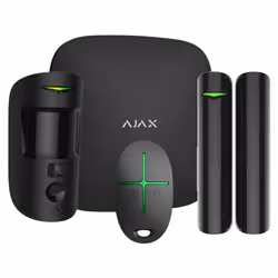 Ajax StarterKit Cam, Noir, Bijoutier (sans fil), SMS, 868 MHz, RF sans fil, Bijoutier (sans fil)