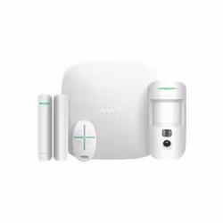 Ajax StarterKit Cam, Blanc, Bijoutier (sans fil), SMS, 868 MHz, RF sans fil, Bijoutier (sans fil)