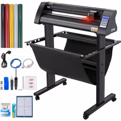 Plotter de Decoupe Vinyle Semi-automatique 720 mm Max. Force de Coupe 500 g & Max. Vitesse de Coupe 800 mm/s & Œil Optique po ...
