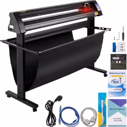 Plotter de Découpe Vinyle Semi-automatique 1350 mm Max. Force de Coupe 500 g & Max. Vitesse de Coupe 800 mm/s & Signcut Logic ...