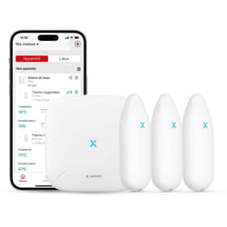X-sense - WiFi Thermom¨¨tre Hygrom¨¨tre Int¨rieur, Smart Moniteur de la Temp¨rature et de l'Humidit¨ avec Alertes sur l'App, Exportation Gratuite des