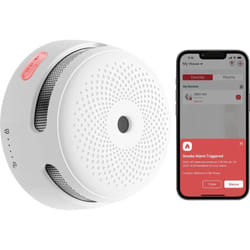 Détecteur de Fumée Connecté avec Pile Remplaçable, Détecteur de Fumée Wi-FI Conforme à la Norme EN14604, Notifications Via l'Application, XS01-WX,