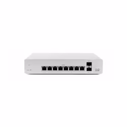 Cisco Meraki MS220-8P Géré L7 Gigabit Ethernet (10/100/1000) Connexion Ethernet, supportant l'alimentation via ce port (PoE) Argent