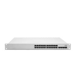 Cisco Meraki MS320-24P Géré L2 Gigabit Ethernet (10/100/1000) Connexion Ethernet, supportant l'alimentation via ce port (PoE) Blanc