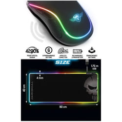 Souris sans fil - PRO - M9 - 4200 DPI - Rechargeable - 6 boutons - RGB LED