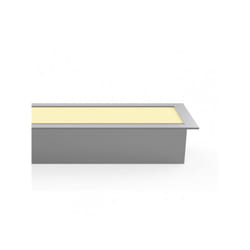 Fabrilamp - Encastré 40w 3000k linex aluminium 3200lm 120x6.5x3.5