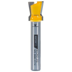 Microjig - matchfit Dovetail Router Bit (14 Degrés) 8 et 12mm Shank Diamètre de la Tige: 8 mm