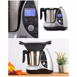 Robot culinaire chauffant - MARQUE - Modèle - 1500W - 12 fonctions - Bol inox 3L