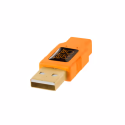 Tether Tools CU8015-ORG câble USB 4,6 m USB 2.0 USB A Mini-USB B Orange - Vue supplémentaire 4
