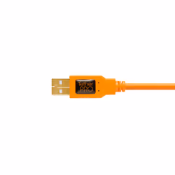 Tether Tools CU8015-ORG câble USB 4,6 m USB 2.0 USB A Mini-USB B Orange - Vue supplémentaire 5