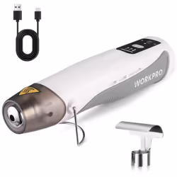 Haute efficacité énergétique : Le moteur de 7,2 V du mini pistolet à air chaud offre des performances puissantes, idéales pou ...