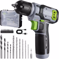 PUISSANT ET PRATIQUE : WORKPRO perceuse visseuse sans fil 8V est spécialement conçue pour les réparations domestiques, le bri ...