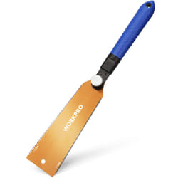 Workpro - Scie Japonaise 210 mm, Scie à Main à Double Tranchant de 7-9/18 tpi, Scie à Traction avec Poignée Ergonomique en Hêtre, Lame Flexible
