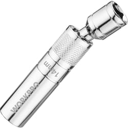 Douille Bougie 14mm, 3/8' Drive 12 Points Clé à Bougie D'Allumage Pivotante Magnétique de 100 mm, Outil de Retrait de Douilles Robustes, cr-v pour