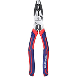 Pince Universelle Multifonctionnelle 209mm, Fonction 5 en 1 - Maintenir/Dénuder/Couper/Sertir/Serrer, Fabriquée en Cr-V, avec Poignée Bi Matière pour