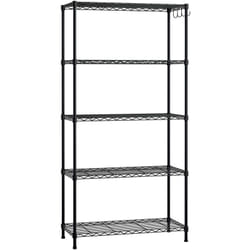 Workpro - tagère de Rangement à 5 Niveaux, Étagère Charge Lourde de 340KG (Total), 150x75x35mm, Assemblage Rapide, Étagère en Fil Métallique avec