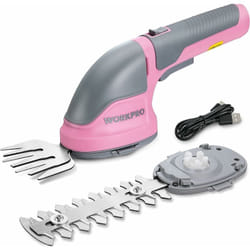 Workpro - Cisaille Sculpte-Haie et Taille-Herbes sans Fil 3,6V, Cisaille à Gazon avec 2 Lames, Largeur/Longueur de Coupe 7,5 cm/12 cm, Batterie
