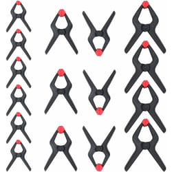 Lot de 16 pinces à ressort en nylon robuste pour photographie, bâche, artisanat, jardin, terrasse, 16,5 cm x 4 pièces, 11,4 cm x 6 pièces, 9,5 cm x 6