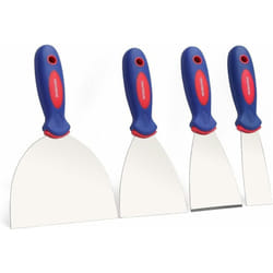 Workpro - Jeu de Spatules en Acier Inoxydable Couteau à Enduire 38, 75, 100, 150mm 4 Pièces