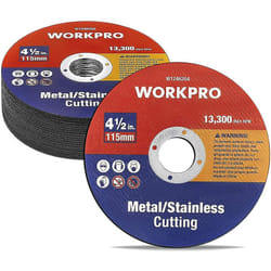 Workpro - Disque à Tronçonner 20 Pièces, Meules à Tronçonner ø 115 mm pour Métal, Acier Inoxydable, Accessoires pour Meuleuse d'Angle