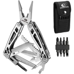 Pince Multifonction en Acier Inoxydable 21 en 1 avec Structure Autoverrouillée Parfait pour Extérieur, Survie, Camping, Randonnée, Réparation Simple