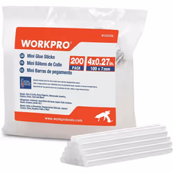 Description générale Les bâtons de colle chaude WORKPRO, d'un diamètre de 7 mm, sont compatibles avec tous les pistolets à co ...