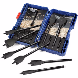 Description générale Ce lot de mèches plates est conçu pour une utilisation efficace et pratique dans le perçage du bois. Grâ ...