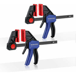 Jeu de Serre-joints Rapide 2 Pièces en Acier et Nylon Renforcé pour une Fixation Précise, Largeur de Serrage 152 mm, Force de Serrage Maximale 136