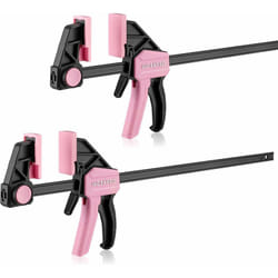 WORKPRO Jeu de Serre-joints Rapide 2 Pièces en Acier et Nylon Renforcé pour une Fixation Précise, Largeur de Serrage 305 mm, Force de Serrage