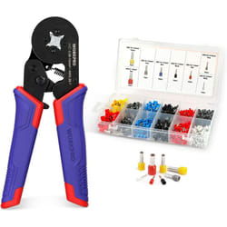 Workpro - Pince à Sertir à Cliquet avec 800 Cosses Electriques, Opération d'une Seule Main, Outil de Sertissage Auto-réglable 0,08-10mm²//AWG 28 – 7