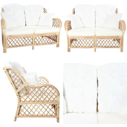 Vidaxl - Canapé à 2 places Rotin - Canapé Deux Places - Canapé Rotin - Mobilier Intérieur - Salon - Décoration Intérieure - Home & Living