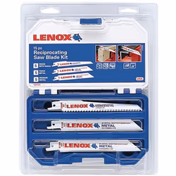 5 lames de scie 656R pour la coupe de bois avec clous 5 lames de scie 614R pour la coupe de tubes, d'acier de construction et ...