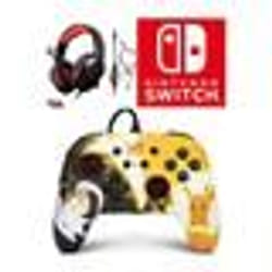 Manette de jeu - Nintendo - SWITCH Pokémon Pikachu Miaouss MEOWTH - Filaire - Rouge - Câble USB détachable