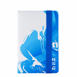 Ziron ZR112 étui pour tablette 20,3 cm (8") Folio Bleu, Blanc