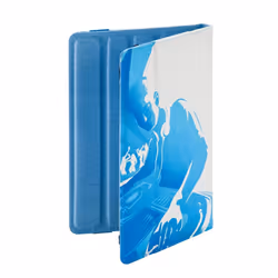 Ziron ZR112 étui pour tablette 20,3 cm (8") Folio Bleu, Blanc