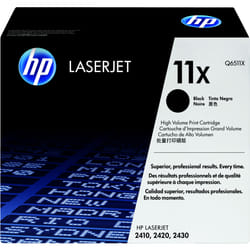HP 11X High Yield Black Original LaserJet Toner Cartridge Cartouche de toner 1 pièce(s) Noir