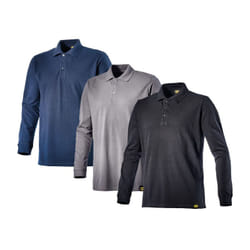 Polo de travail manches longues Diadora Utility ATLANTIS II - XXL - Gris
