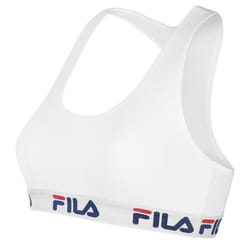 Fila Brassière femme coton top femme sportswear soutien maximal sans comprimer bretelle stretch - blanc