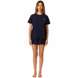 Ensemble de pyjama court femme Navy
