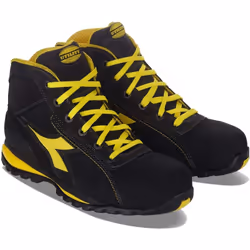 Ces chaussures de sécurité hautes GLOVE II HIGH S3 SRA HRO de la marque Diadora sont des chaussures semi-montantes en Nubuck  ...