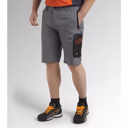 Bermuda de travail en toile STRETCH - Gris XL - FR (46/48)