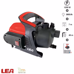 La pompe de surface LEA LE70120-48G est l'outil idéal pour arroser le jardin avec suffisamment de puissance. La pression maxi ...