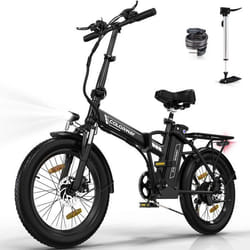 Vélo Électrique VAE COLORWAY 20×30 Gros Pneus - EBike VTT - Batterie 36V12Ah - 35-90 KM Moteur 250W - Noir