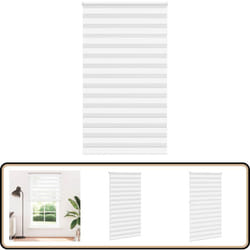 Vidaxl - Store zèbre blanc 130x230 cm largeur du tissu 125,9cm polyester